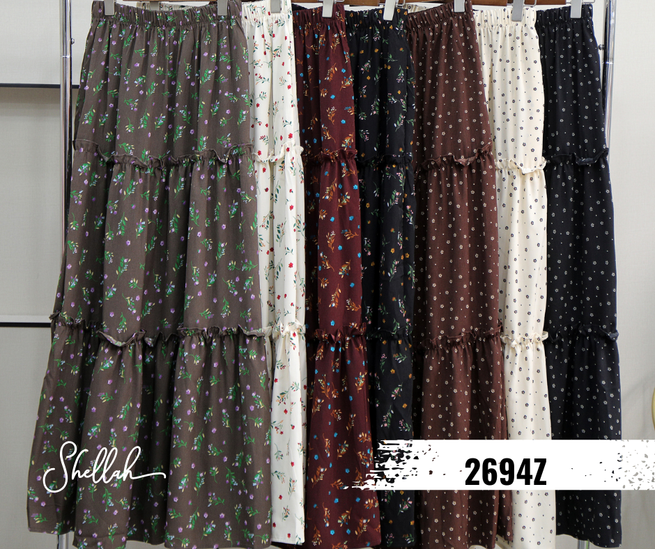 Casual Trendy Printed Skirt  - 2694Z