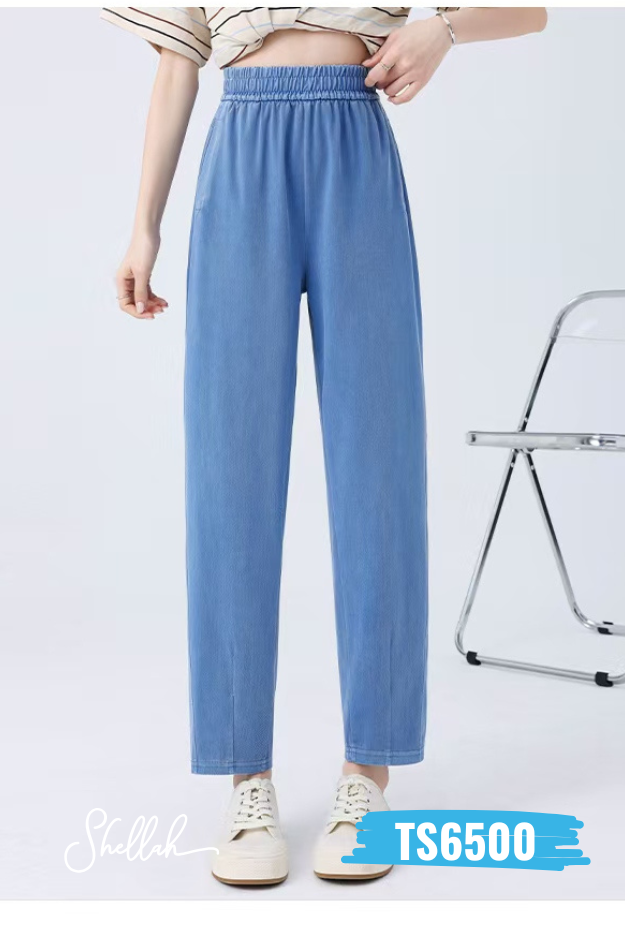 Casual Elastic Waist Pants  - TS6500