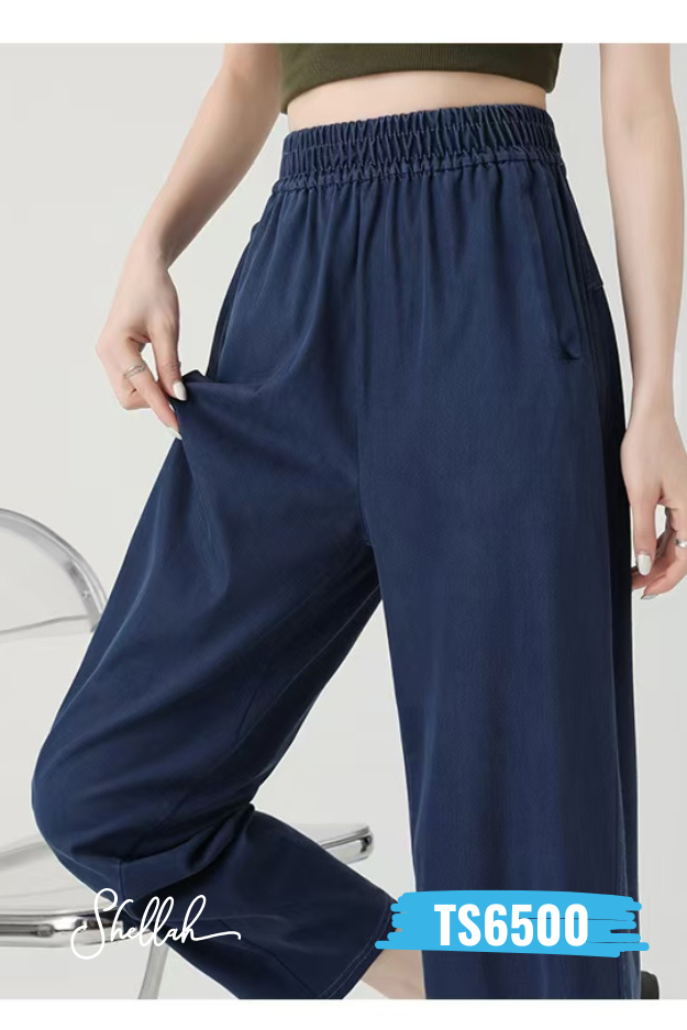 Casual Elastic Waist Pants  - TS6500