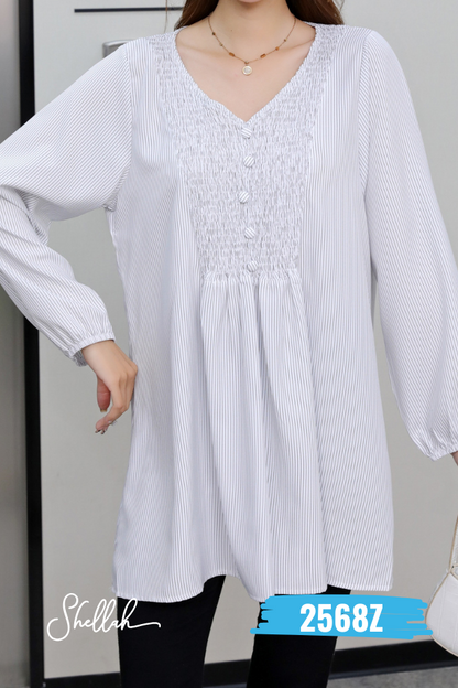 Loose Tunic Blouse Top - 2568Z